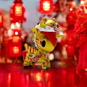 NEW Tokidoki Year of the Tiger Unicorno Lunar New Year Art Figure Red & Gold NIB